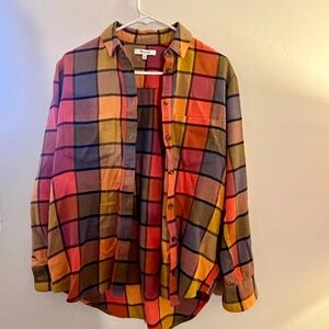 Madewell oversized flannel shirt